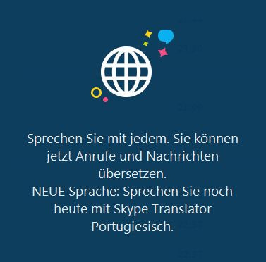 Hinweisfenster in der neuesten Skype-Version fr Windows