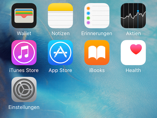 Die Health-App auf dem iOS-Homescreen