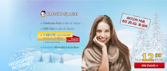 DeutschlandSIM LTE 500 Special