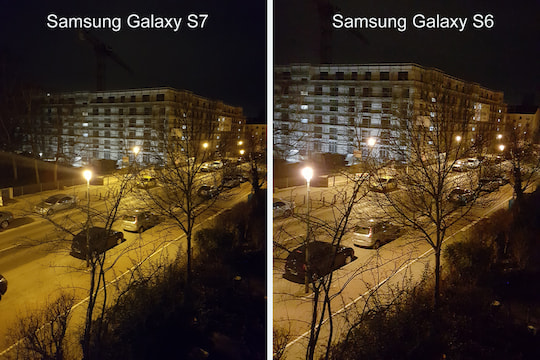 Nachtaufnahmen (Low Light) des Samsung Galaxy S7 und Galaxy S6 im Test