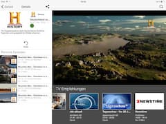 Nutzer knnen auch auf dem iPad auf die M7-TV-App zugreifen