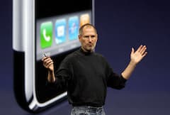 Apple-Grnder Steve Jobs prsentiert das iPhone