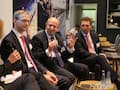 Hartmut Kremling (Vodafone, Mitte) diskutierte mit Stefan Koetz von Ericsson (rechts) und Dr. Jan Krancke (Telekom)