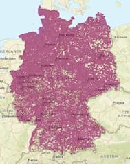 LTE-Netzabdeckung der Deutschen Telekom