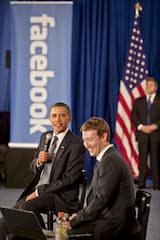 US-Prsident Barack Obama und Faceboo-Grnder Mark Zuckerberg