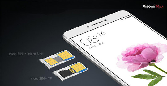 Dual-SIM-Fhigkeit des Xiaomi Mi Max