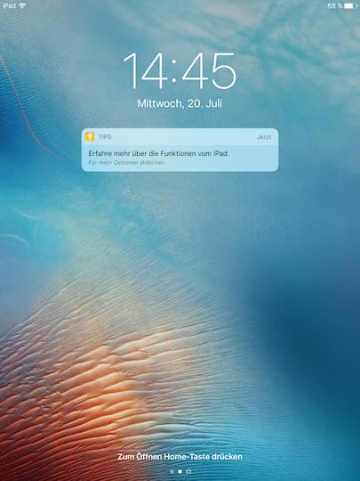 Sperrbildschirm unter iOS 10