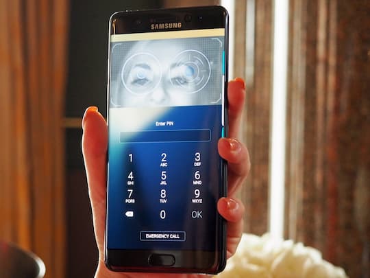 Samsung Galaxy Note 7: Iris-Scanner soll Alternative zum Fingerabdrucksensor sein