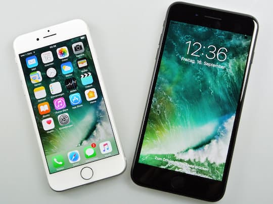 iPhone 7 und iPhone 7 Plus gegenbergestellt