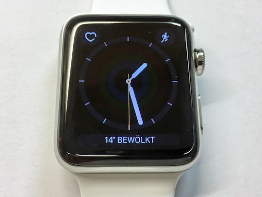 Watchface im Stil einer analogen Uhr