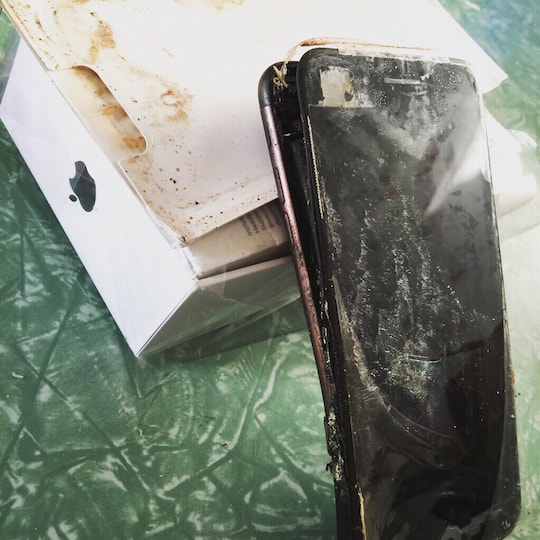 Sehen wir hier wirklich ein explodiertes Apple iPhone 7?