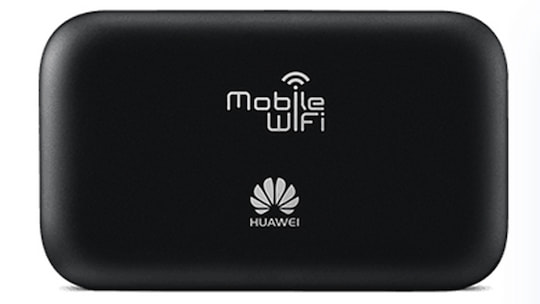 Die Rckseite des mobile LTE-Routers von Huawei