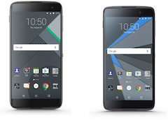 Das DTEK60 (links) und das DTEK50 (rechts) von BlackBerry