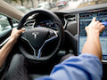 Cockpit des Tesla Model S