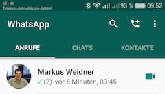 WhatsApp Video Call unter Android