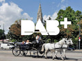 Ein Wiener Fiaker und das DAB+-Logo.