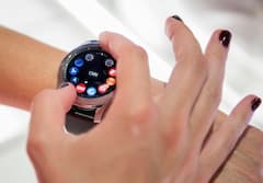 Eine Smartwatch von Samsung im Einsatz