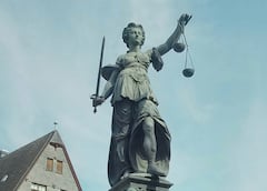 Justizia auf dem Frankfurter Rmer