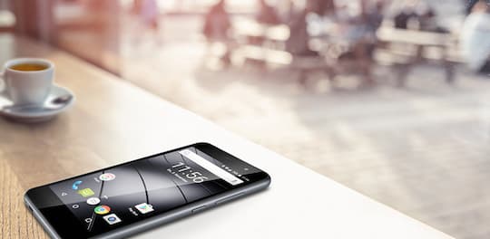 Gigaset GS160: Smartphone mit Dual-SIM und Fingerabdrucksensor