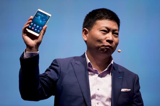 Huawei-Chef Richard Yu hlt die Keynote auf der CES 2017