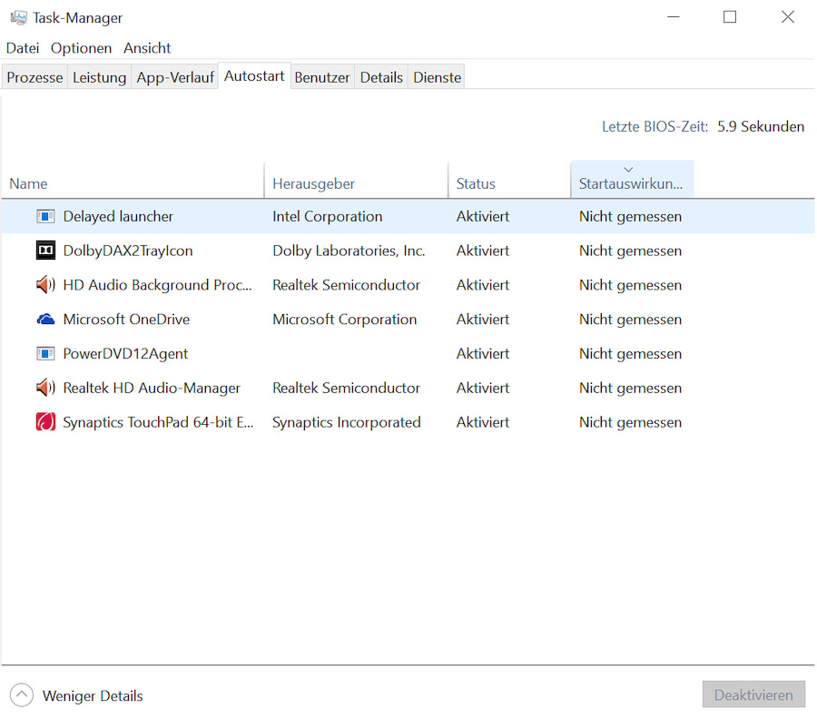 Systemstart bei Windows 10 beschleunigen So geht
