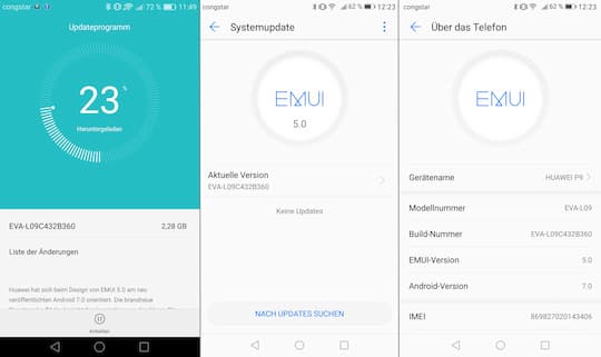 Datei fr Update auf Android 7 und Emui 5.0