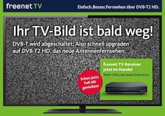 Werbekampagne "Ihr TV-Bild ist bald weg!" von freenet TV