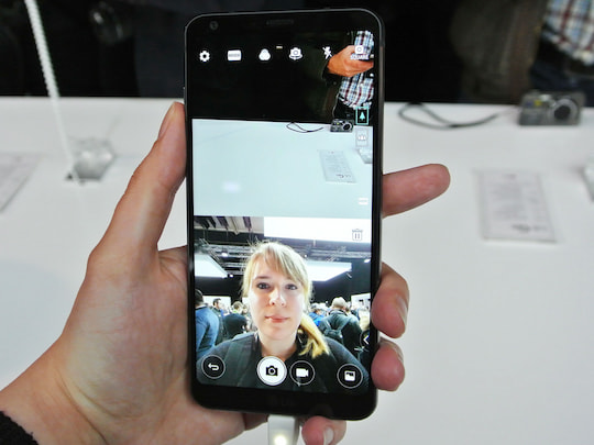Dual-Screen-Funktion des LG G6 im Einsatz