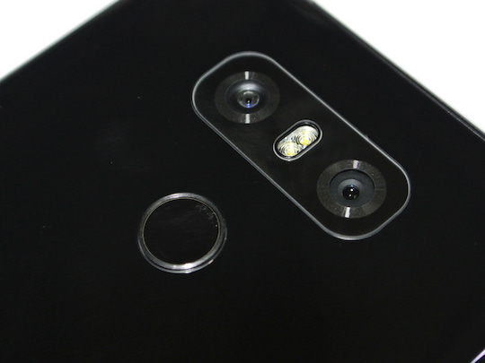 Dual-Kamera beim LG G6 mit rundem Fingerabdruckscanner