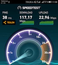 Messergebnis im Telekom-Netz