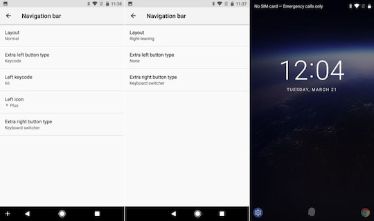 Anpassen der On-Screen-Tasten und des Sperrbildschirms in Android O