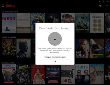 Netflix Offline Modus