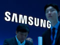 Das Logo des sdkoreanischen Unternehmens Samsung.
