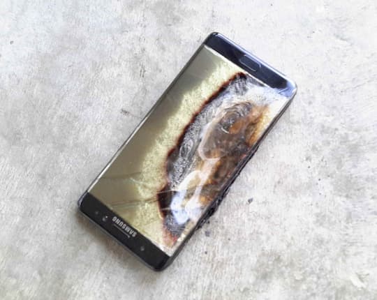 Das brennende Samsung Galaxy Note 7