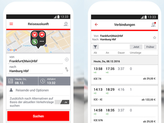 DB-Navigator-App fr Android erhlt Update