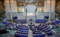 Der Bundestag bei einer Tagung.