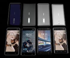 Links im Bild zwei bislang unbekannte Nokia-Smartphones