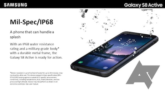 Das Galaxy S8 Active ist besonders gut geschtzt