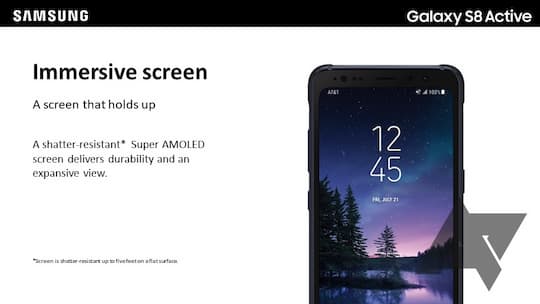 Galaxy S8 Active: bruchsicheres Display inklusive