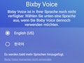 Bixby Voice gibt es nur auf Englisch und Koreanisch