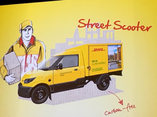 Der DHL Street Scooter soll bald autonom fahren