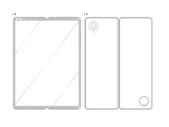 LG-Patent mit in der Mitte faltbarem Smartphone-Display