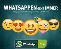 WhatsApp SIM verbessert Tarife