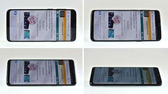 Blickwinkel-Test beim Samsung Galaxy S9
