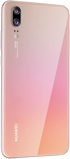 Rckseite des Huawei P20 in Pink Gold