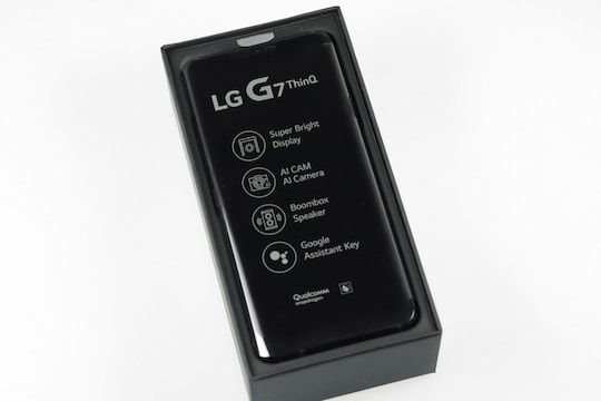 LG G7ThinQ in der Box