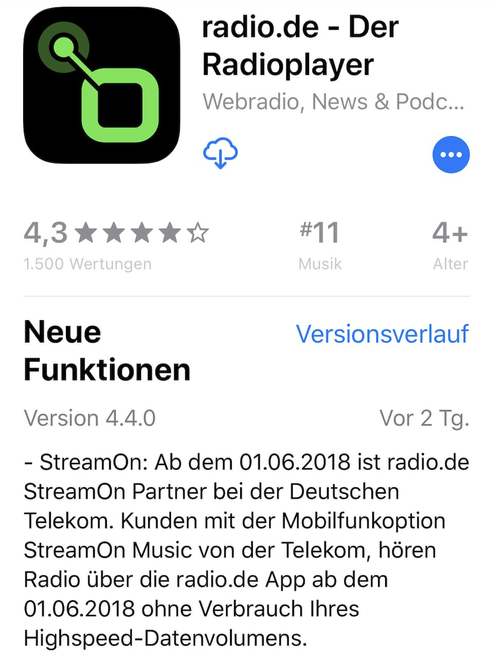 Radio.de bestätigt Start bei Telekom StreamOn teltarif