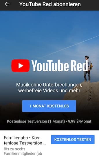 Das Abo fr YouTube Music heit weiterhin YouTube Red