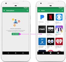 Der neue Abo-Bereich in Google Play
