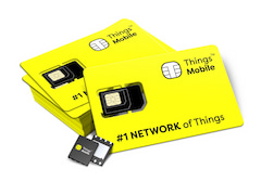 M2M-Tarife kommen entweder mit SIM-Karte oder Chip-Modul, wie hier bei Things Mobile